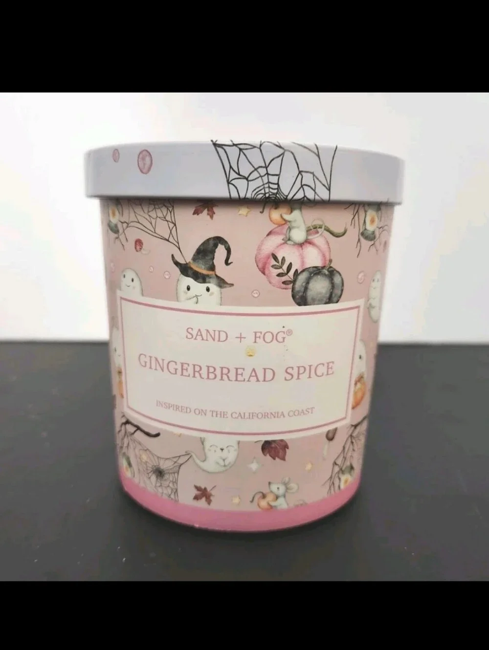 Sand + Fog Gingerbread Spice Jar Candle - Halloween Decorative Motif